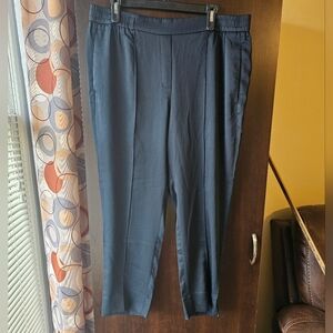 H&M Dark Blue Elastic Dress Pants